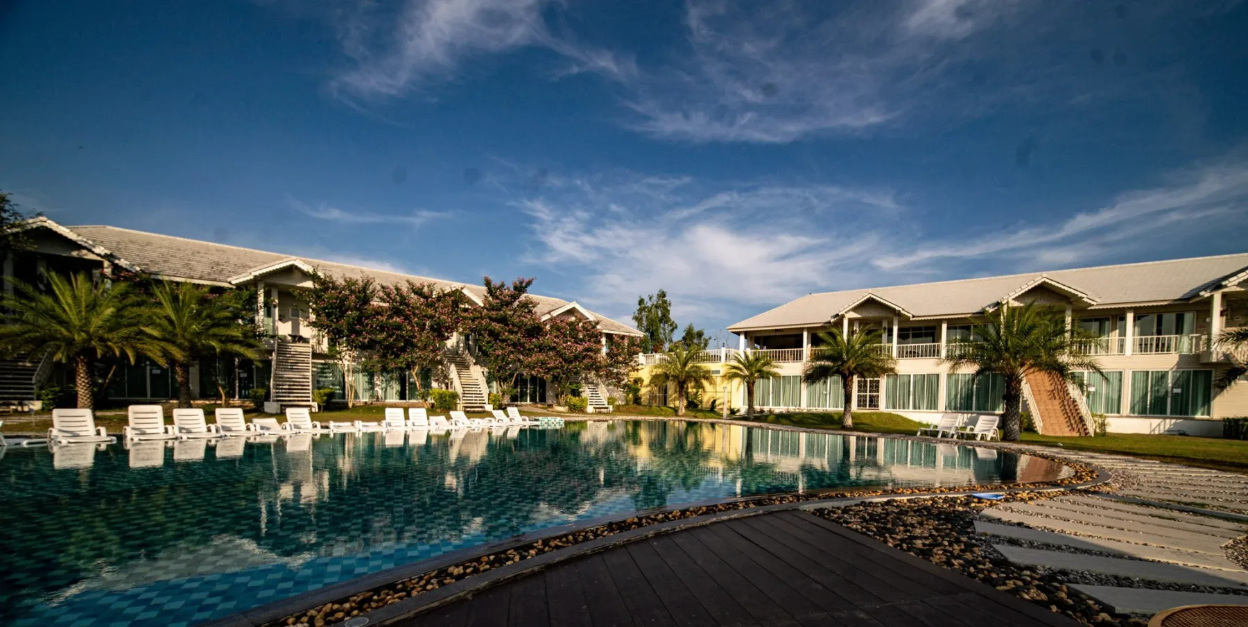 Pool and gardens at Elder Blossom Hua Hin